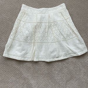 COPY - Banana Republic off white eyelet skirt